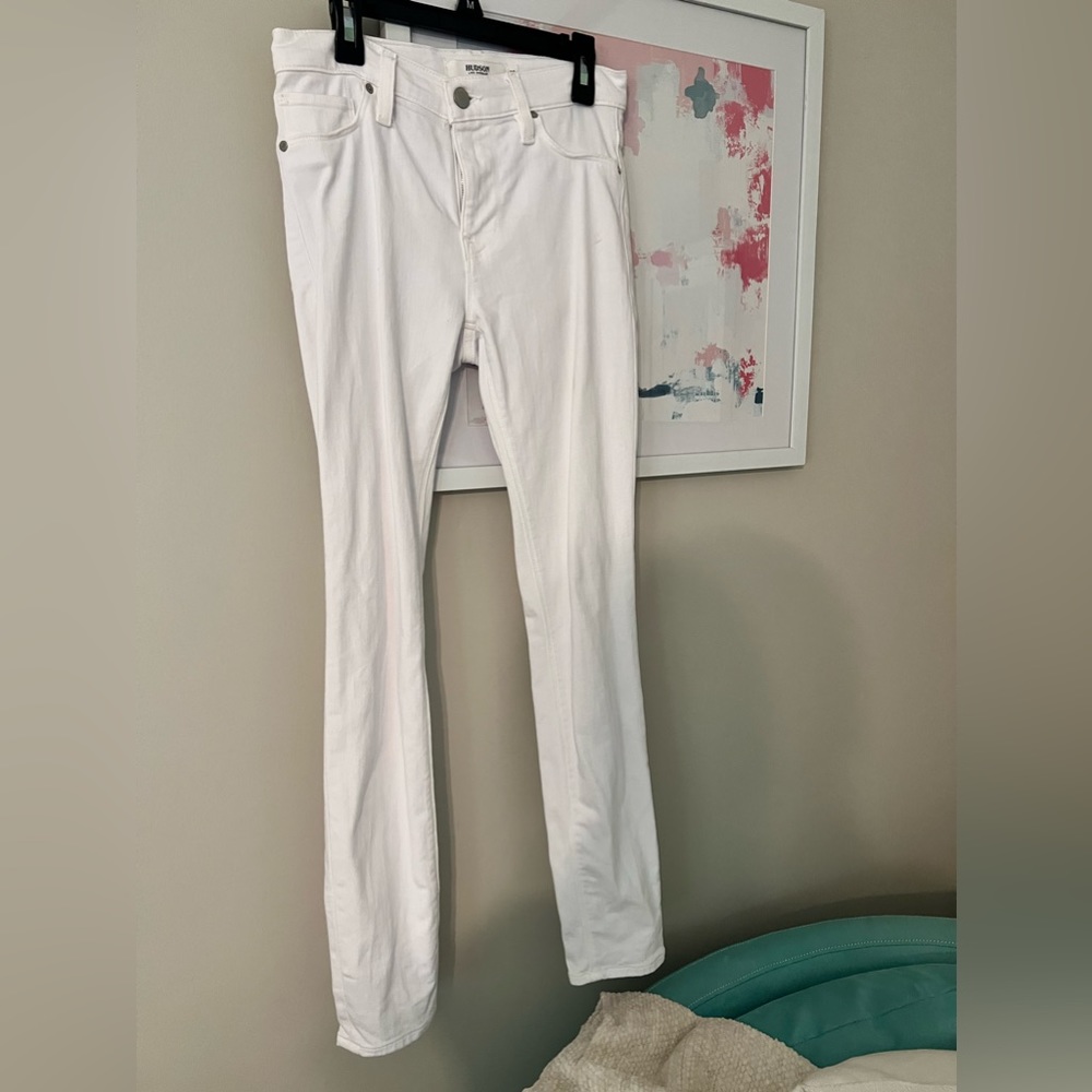 Hudson white jeans size: 24